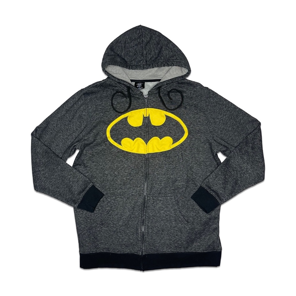 Hot Topic Grey Batman Zip Up Hoodie